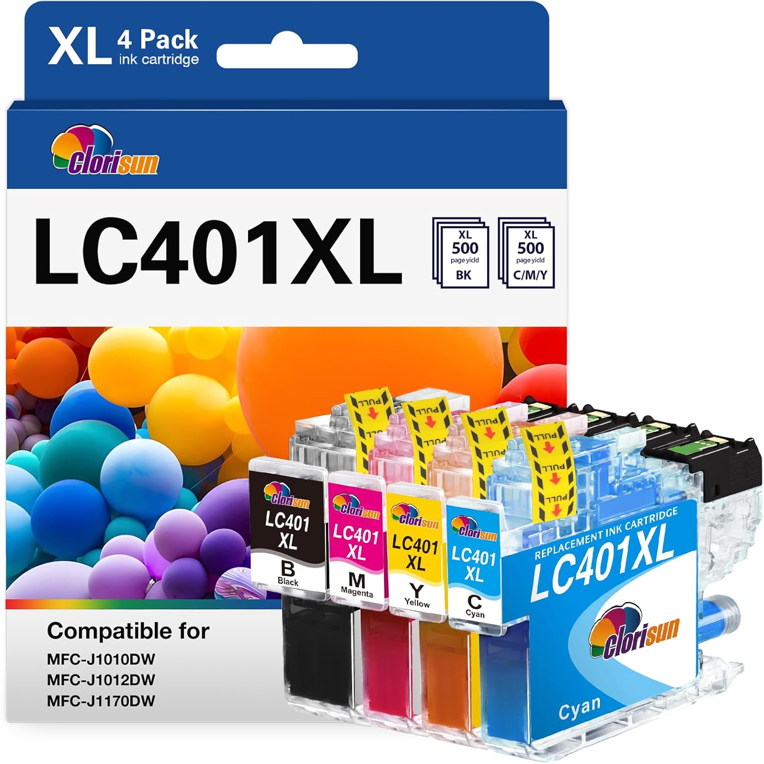 LC401 LC401XL Ink Cartridges Compatible for LC401XL Ink Cartridges for Brother P...