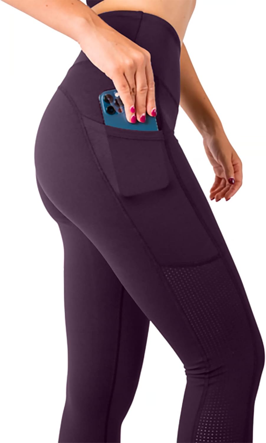 SEEMLY High Waisted Leggings with Pockets for Tummy Control | Breathable Yoga Pa...