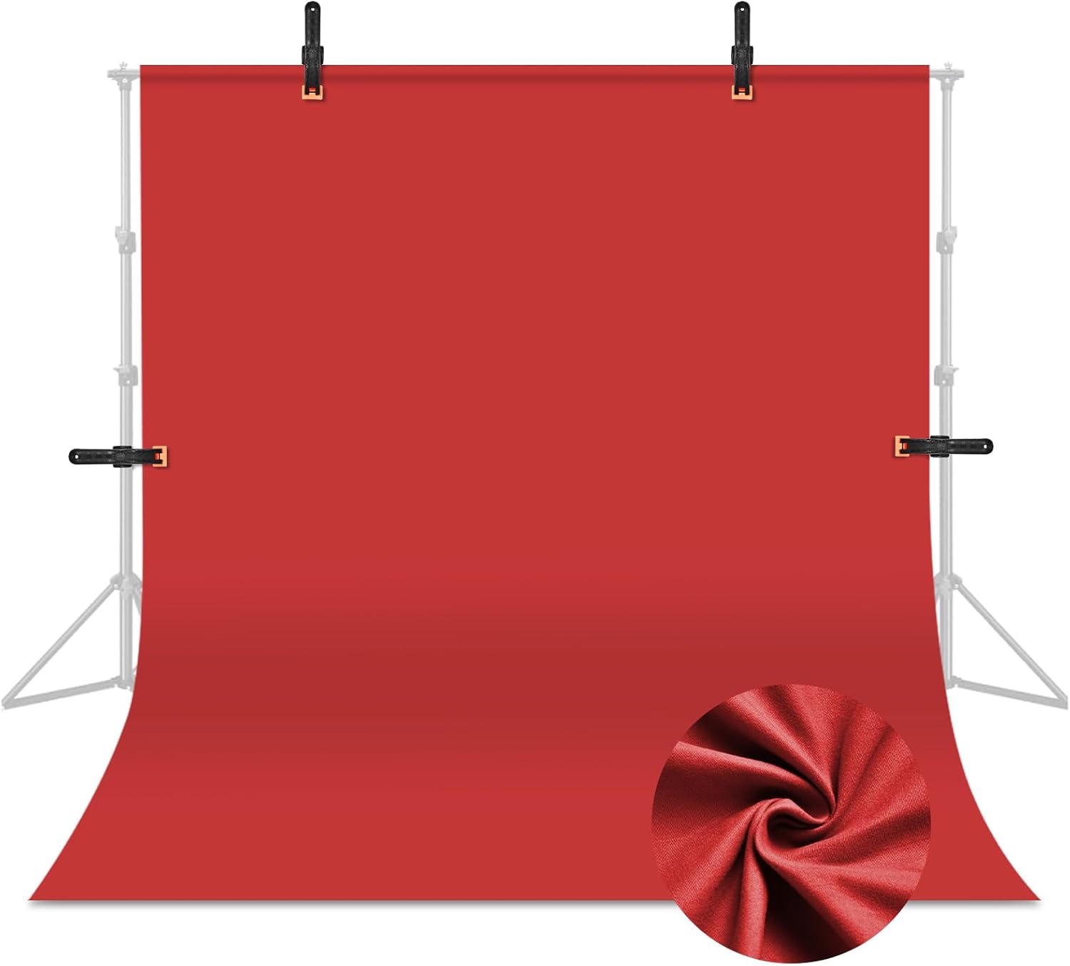 UTEBIT 6x9ft Red Photo Backdrop for Ph0tography, Iron-On Red Backdrops Polyester...