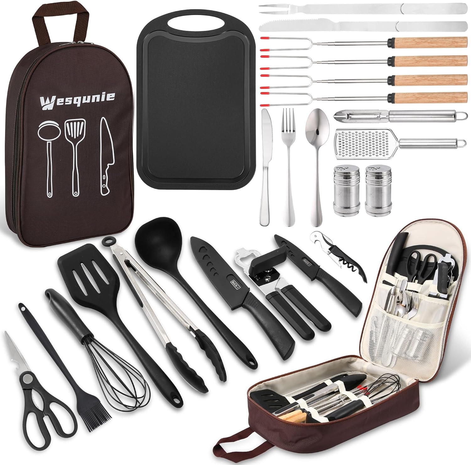 Camping Essentials Cooking Utensils Set - Camping Kitchen Cookware Accessories S...