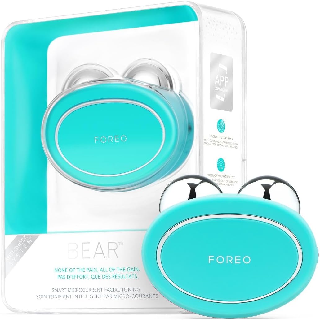 FOREO BEAR Smart Microcurrent Facial Device - Face Sculptor & Jaw Excerciser - I...