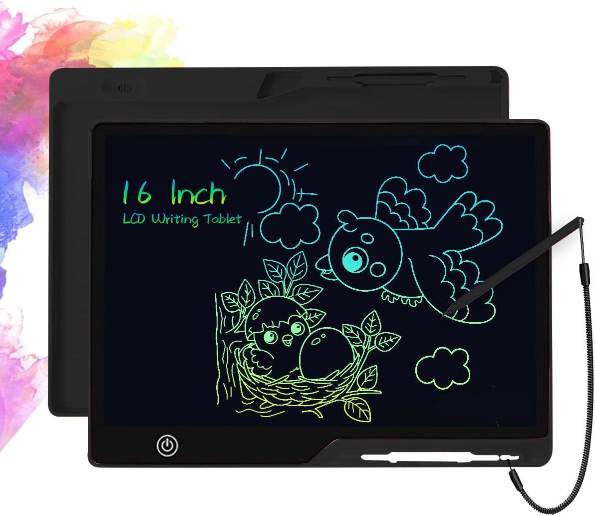 DCV LCD Drawing Tablet for Kids 16 Inch, 16 Inch Rechargeable LCD Writing Tablet...
