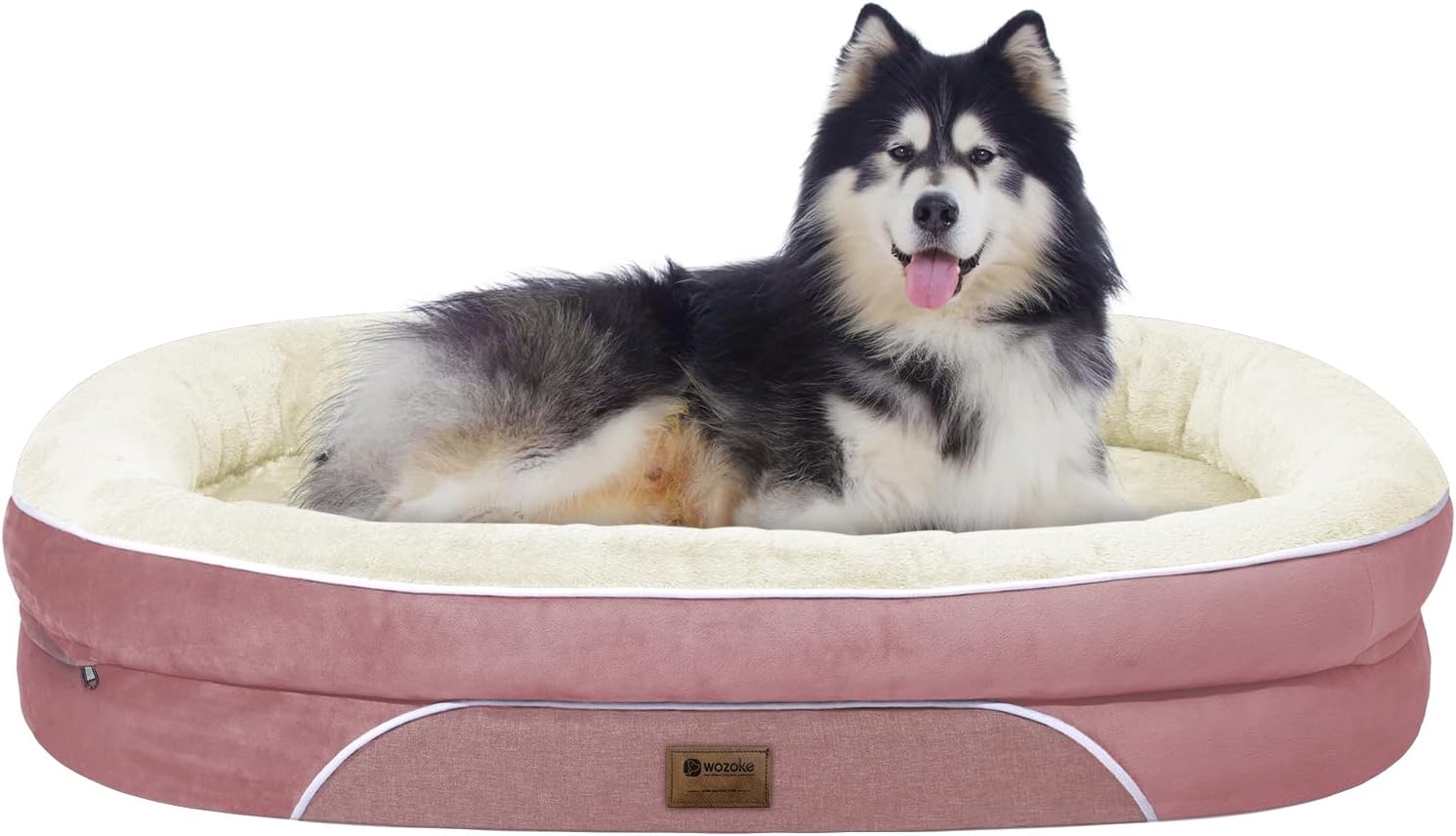 Orthopedic Waterproof Large Dog Bed: Washable Dog Bed with Bolsters - XXL Orthop...