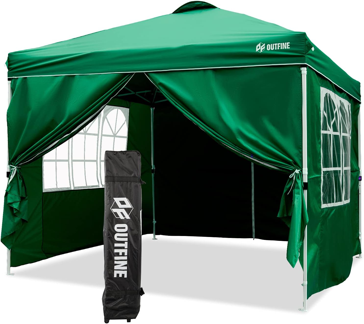 OUTFINE Patio Canopy 10'x10' Pop Up Commercial Instant Gazebo Tent, Outdoor Part...