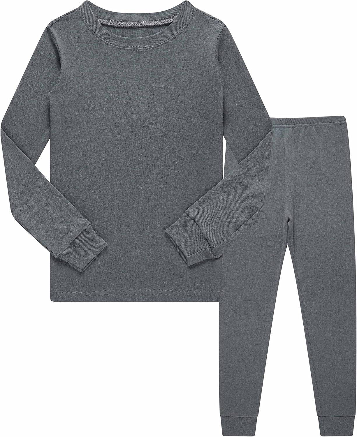 Family Feeling Little Big Boy Pajamas Sets 100% Cotton Pjs Kids Jammies 5 Solid-...