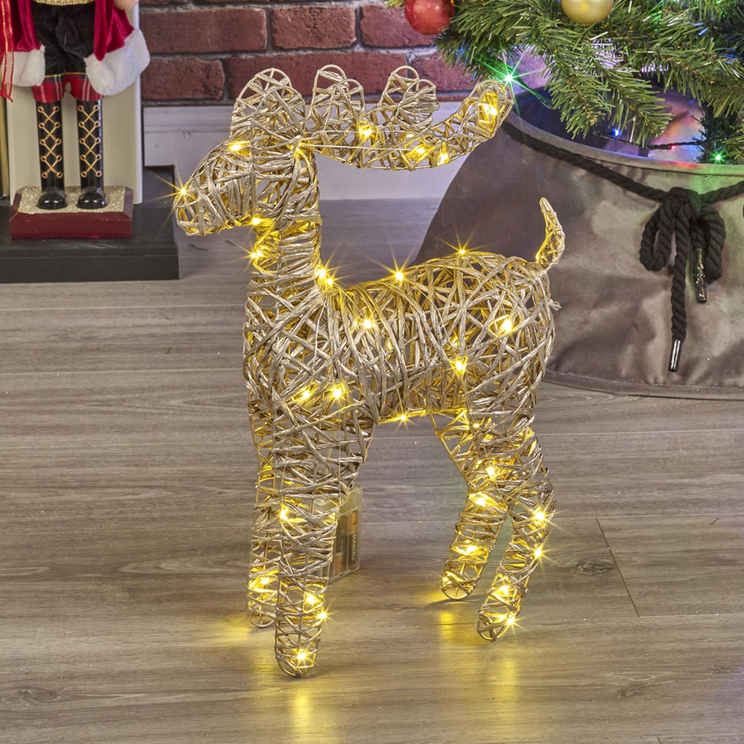 URBNLIVING Light Up LED Reindeer Stags, 45cm Illuminated Christmas Decoration Or...