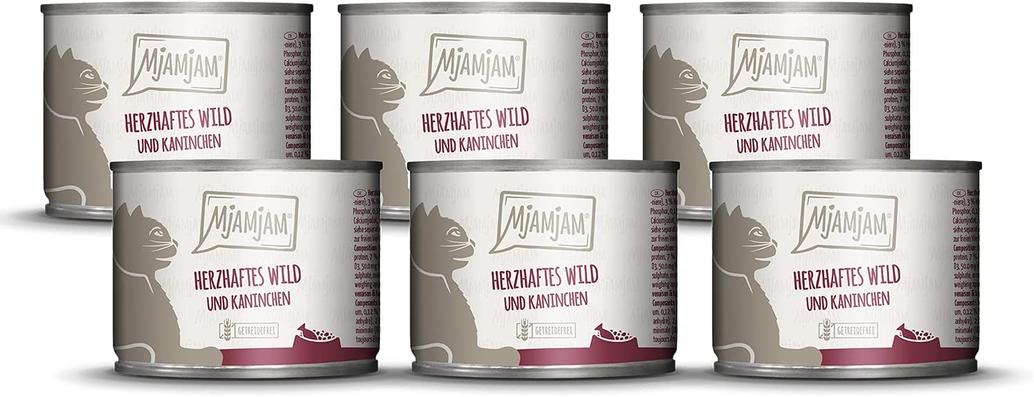 MjAMjAM - premium wet food for cats - hearty game...