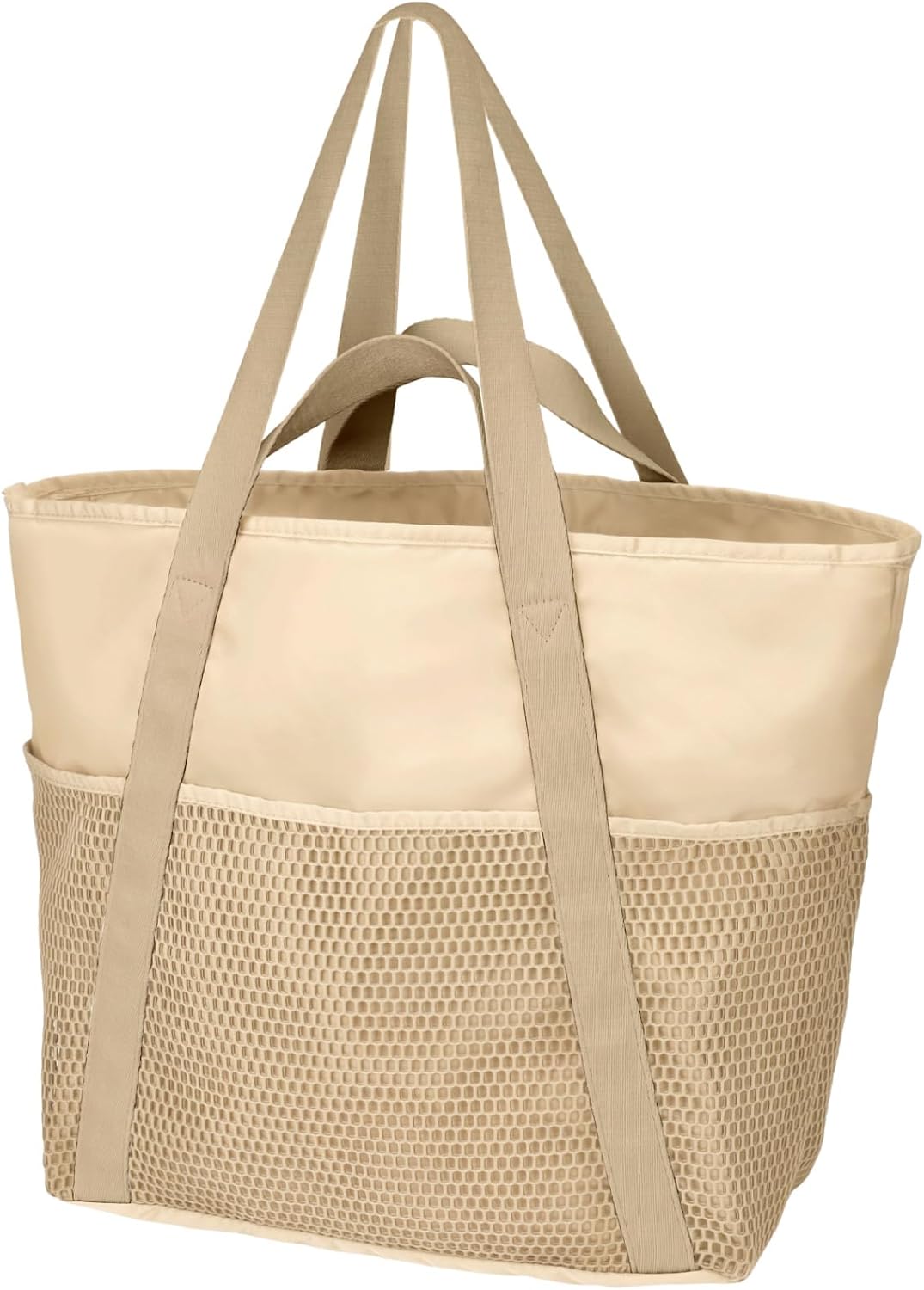 F-color Waterproof Beach Bags for Women - Machine Washable Travel Tote Bag with...