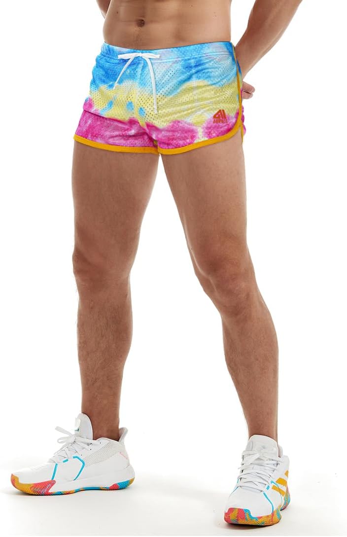 AIMPACT Mens Running Shorts Breathing Workout Gym Booty Short Shorts Sexy Small...
