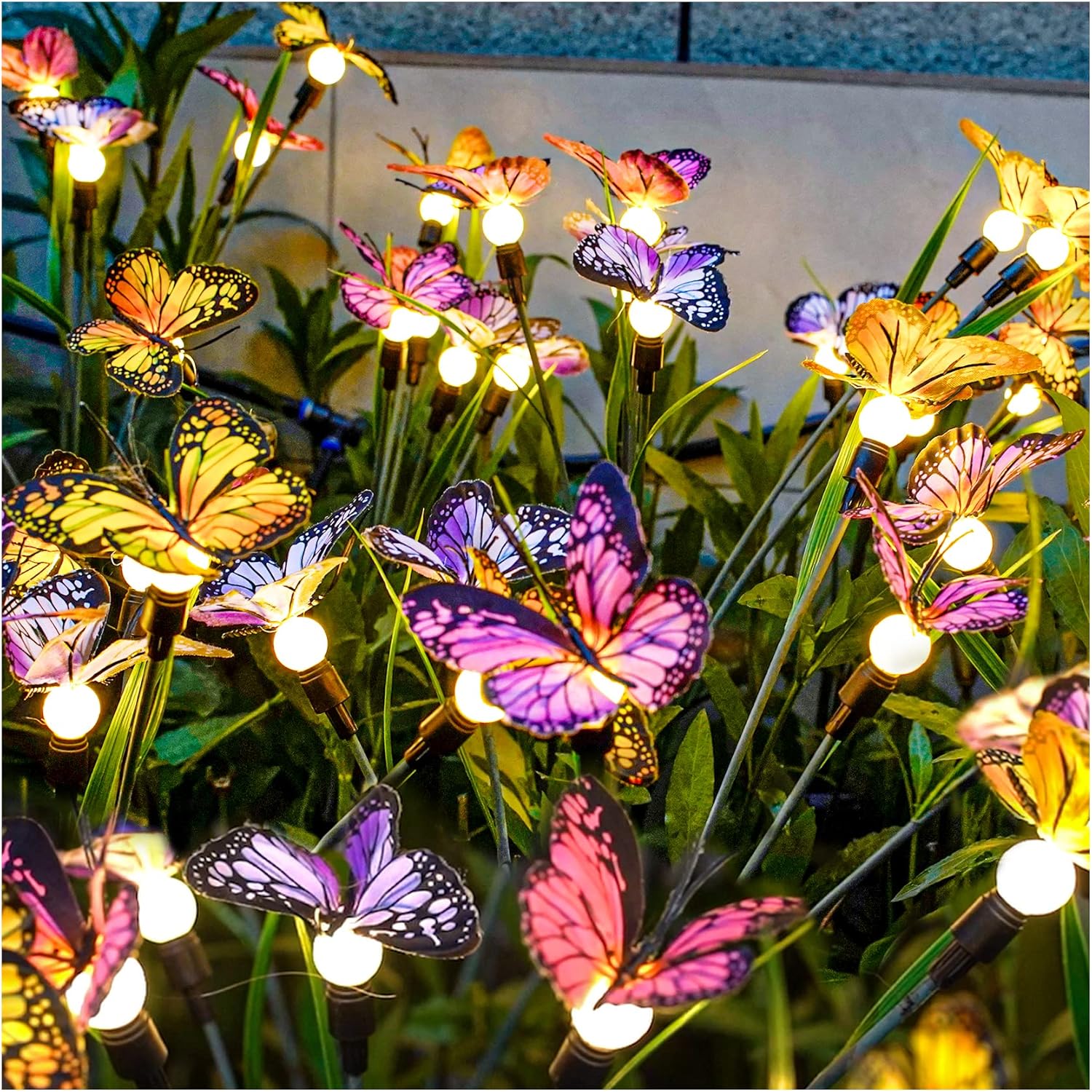 TONULAX Solar Garden Lights - Swaying Butterfly Light, Swaying in The Wind, Sola...
