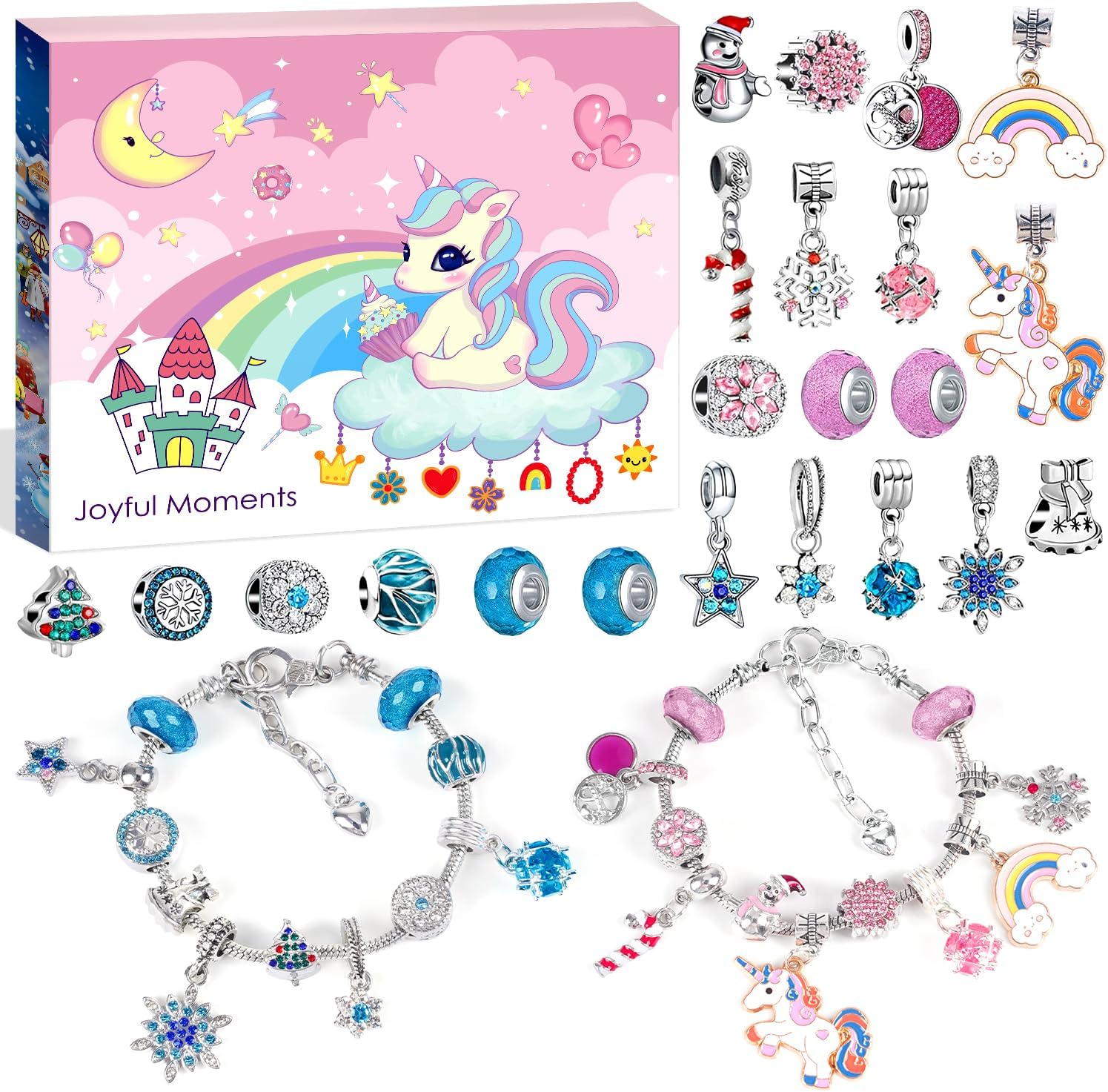 Stocking Fillers Kids Girls Jewellery: Unicorn Gifts for Girls Toys Age 5+ Brace...
