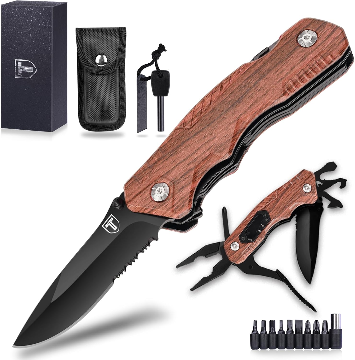 TRSCIND Pocket Knife Multitool, Gifts for Men Him Dad Husband, Christmas Stockin...