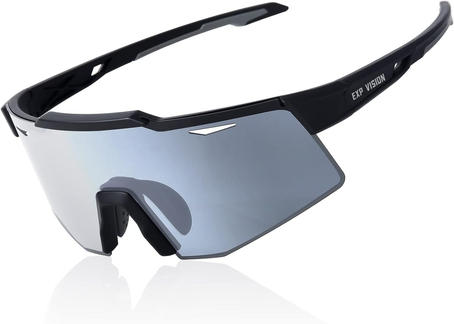 EXP VISION Polarized Cycling Glasses, UV 400 Sports Sunglasses Biking Goggles Ru...