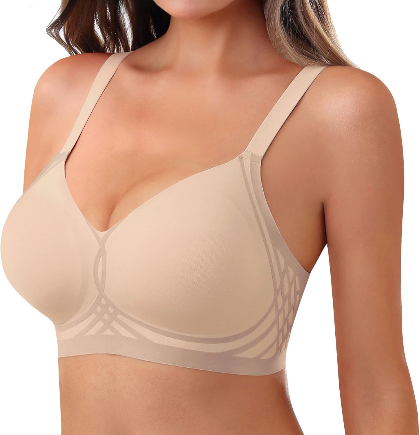 Womens Wireless Bra Push Up Bra for Women Seamless No Underwire Bras Regular & P...
