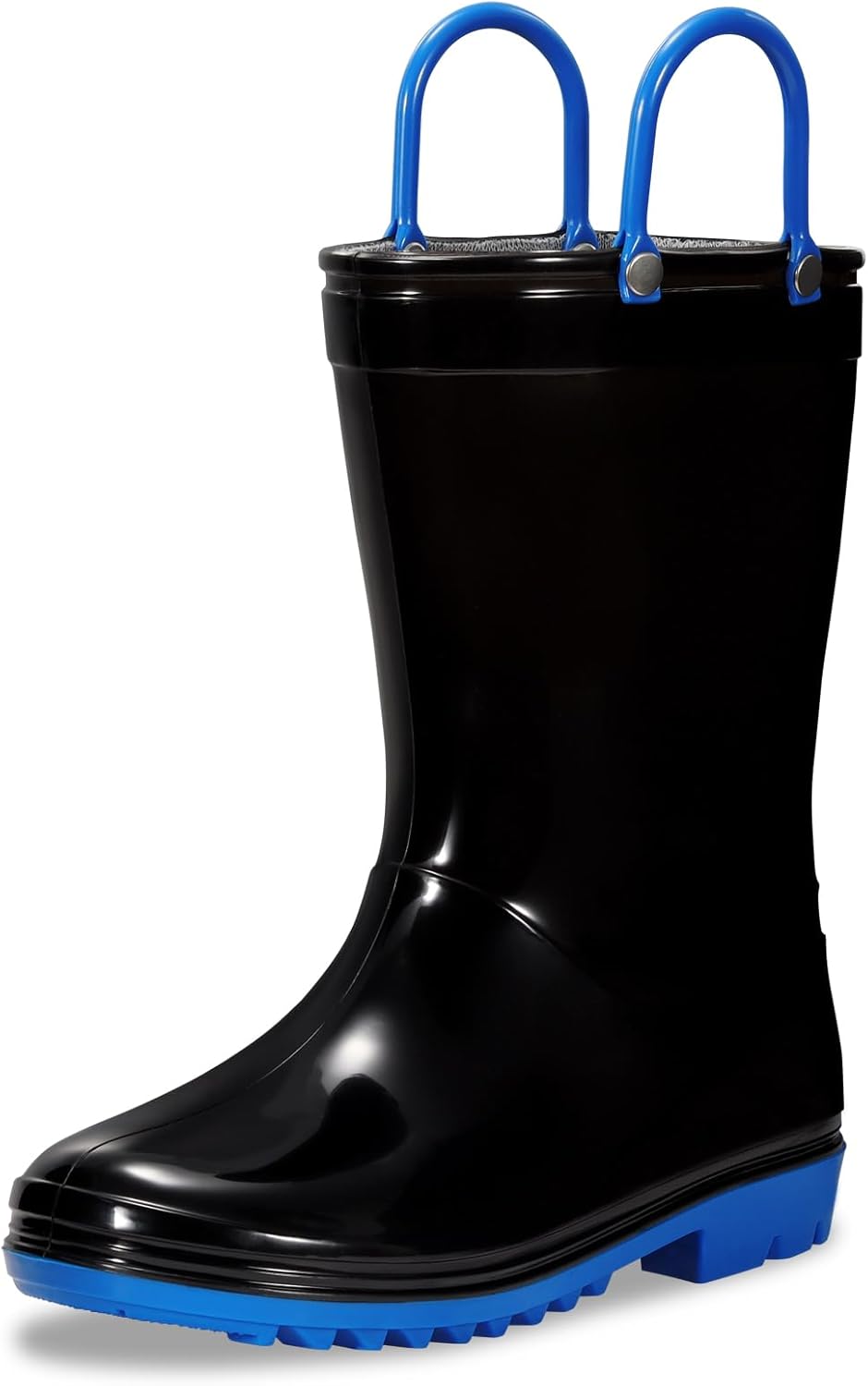 Toddler Rain Boots,Waterproof Kids Rain Boots with Easy-on Handles for Boys and...