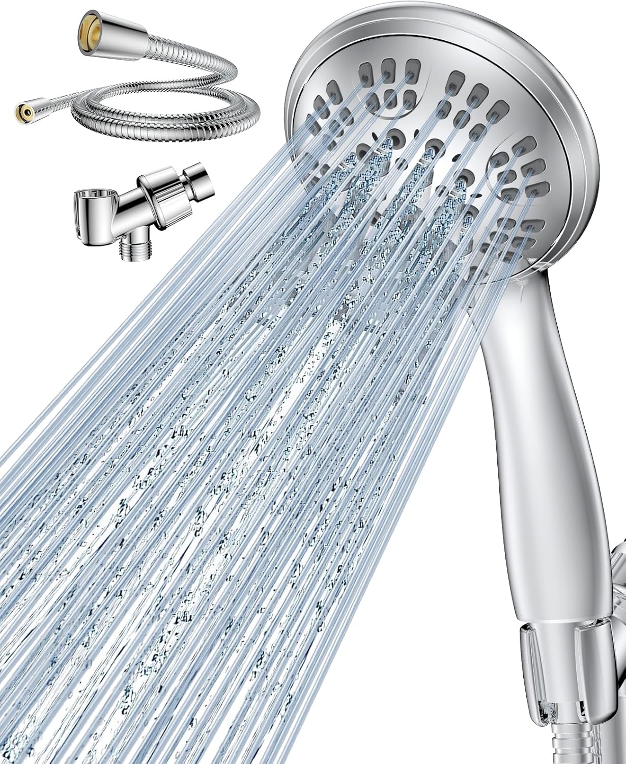 High Pressure 6 Functions Shower Head with Handheld Eco-Performance Handheld Sho...