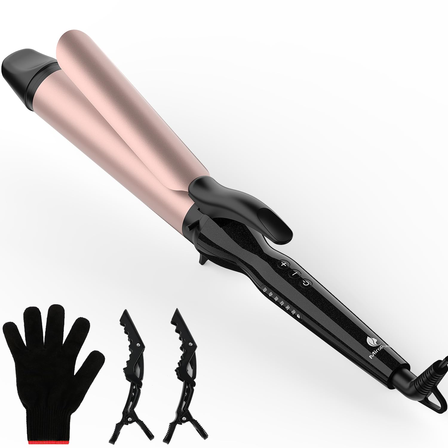 MiroPure Curling Iron, 1 1/2 Inch Hair Curling Iron with Ceramic Coating, Profes...
