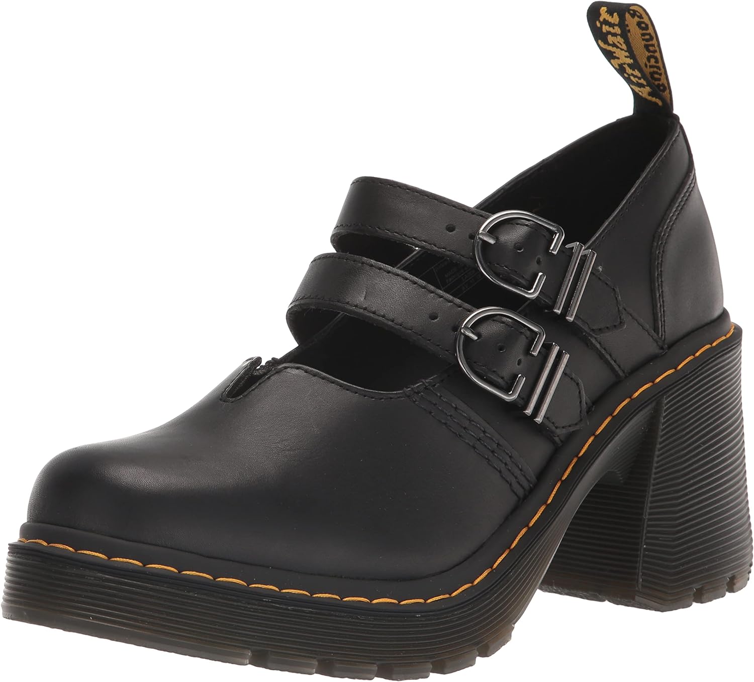 Dr. Martens Women's Eviee Platform 9 Black Sendal