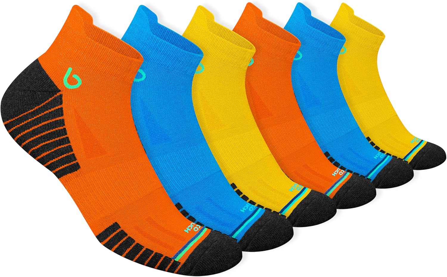 BAMBOS Bamboo Socks Men Running Trainer Sports Ankle Socks Women, Pack of 3/6 12...