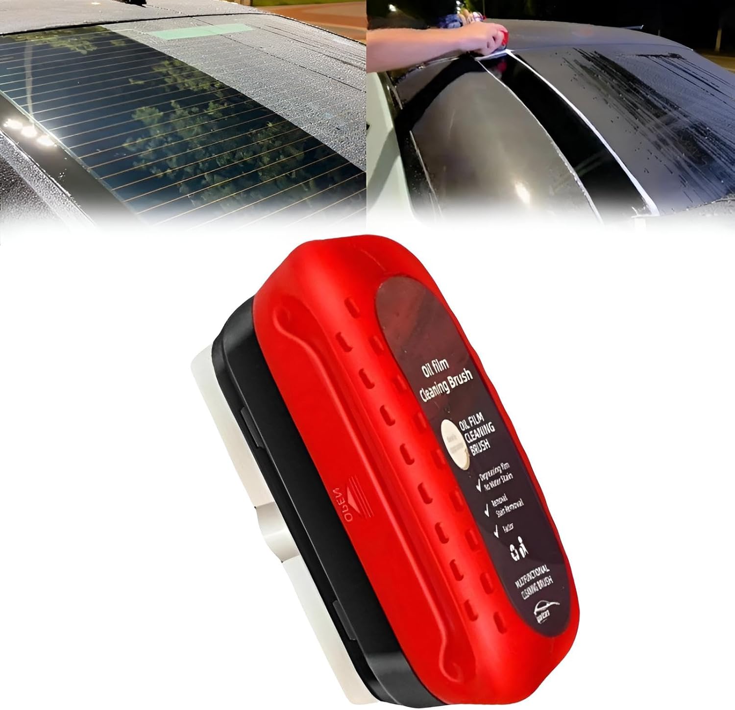RIGID Automotive Oil Film Cleaning Brush，Prevents Rain and Fog Cleaning Glass B...