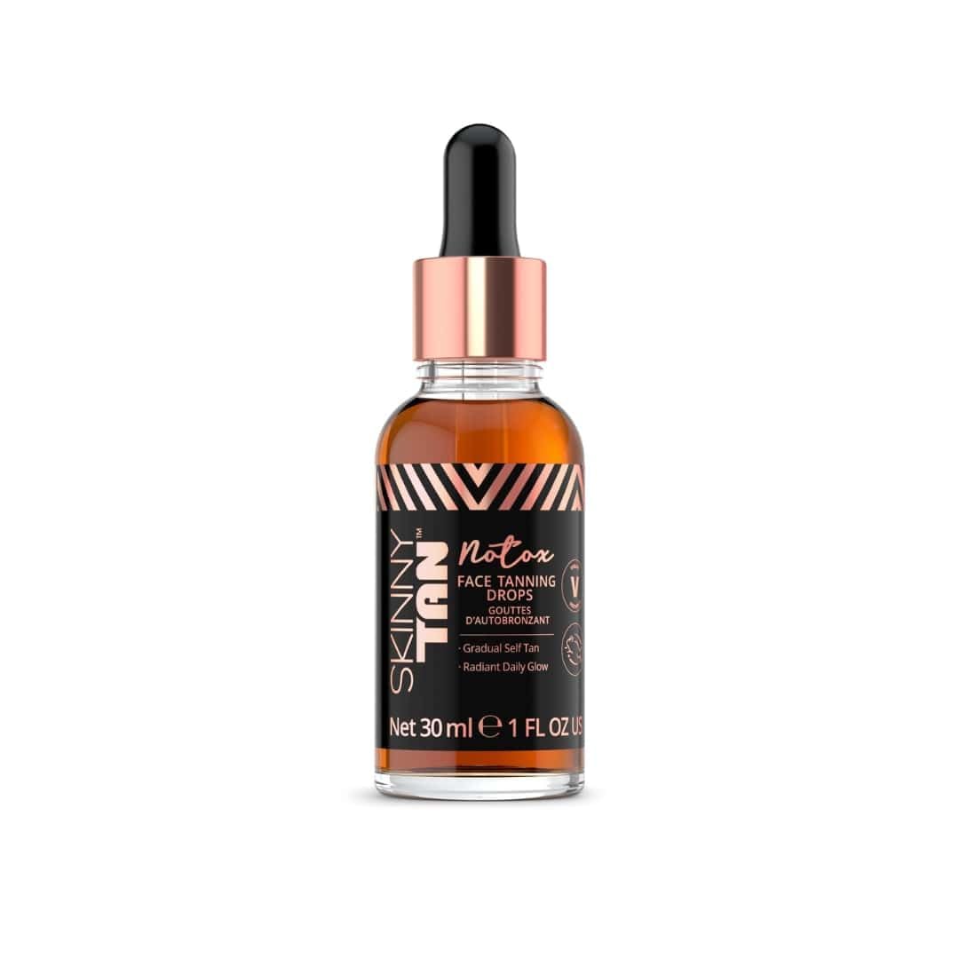 Skinny Tan Notox Face Tanning Drops - Hydrating Serum for Face with Vegan Collag...