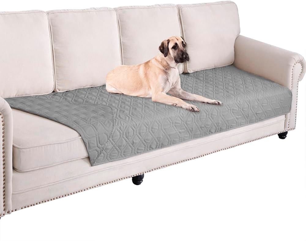 Ameritex Waterproof Blanket Reversible Dog Bed Cover Pet Blanket for Furniture B...