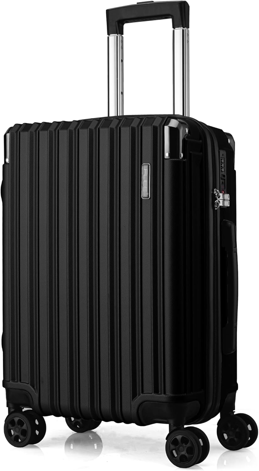 FLIEE Cabin Suitcase Hard Shell | 55x40x20cm Cabin Luggage | Lightweight Suitcas...