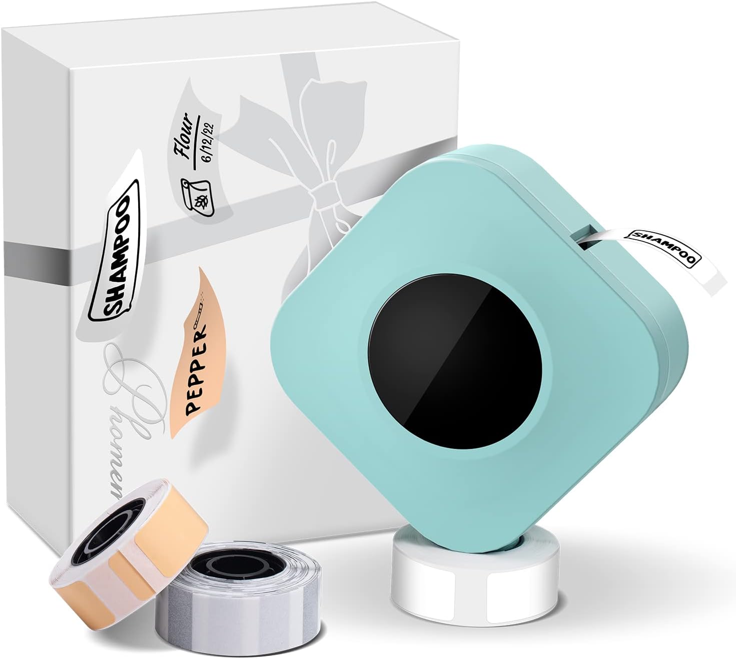 Phomemo Label Maker Machine Q30S Small Label Maker Machine Blutooth Labeler 3 Ro...