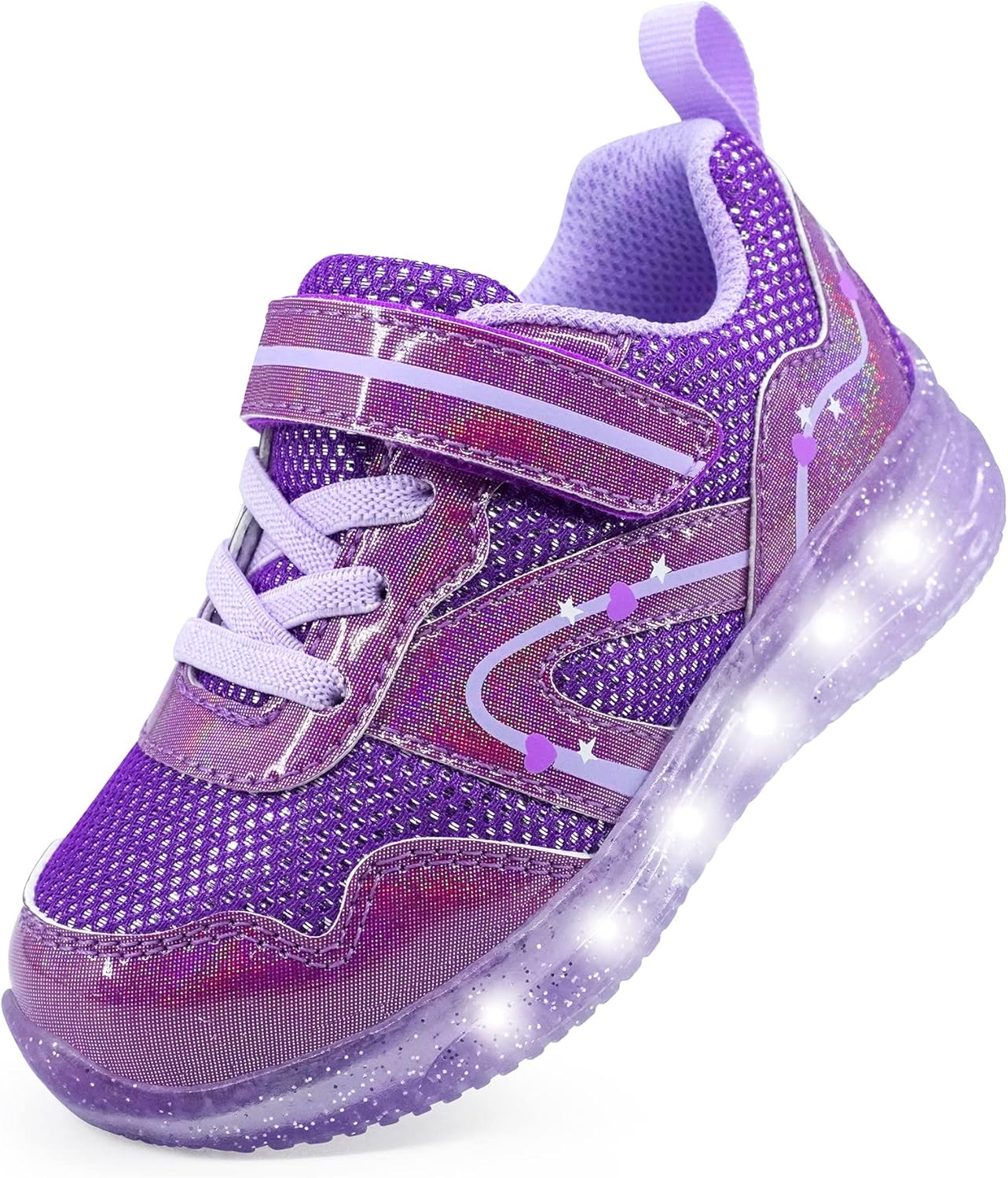YESKIS Toddler Boys Girls Light Up Shoes LED Flashing Lightweight Mesh Breathabl...