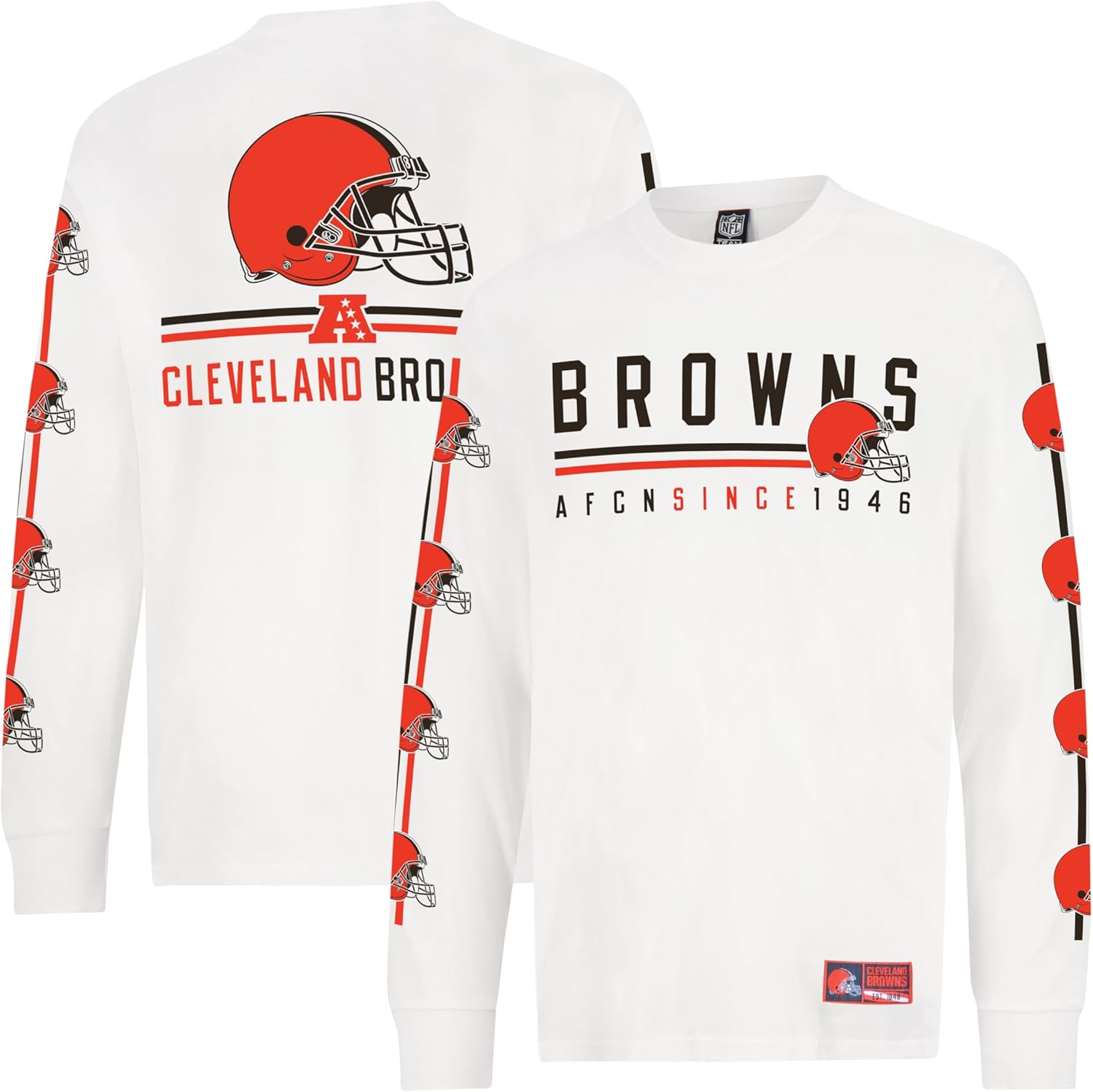 Ultra Game Adult's NFL Official Super Soft Supreme Long Sleeve T-Shirt-Unisex Cl...