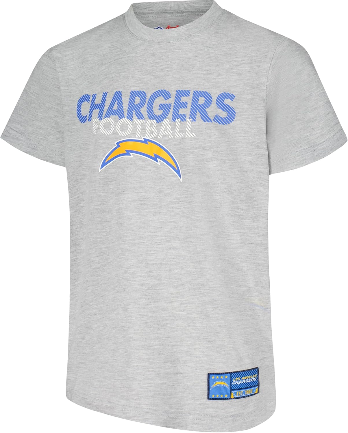 Ultra Game NFL Boys Active Crew Neck T-Shirt Los Angeles Chargers 14-16