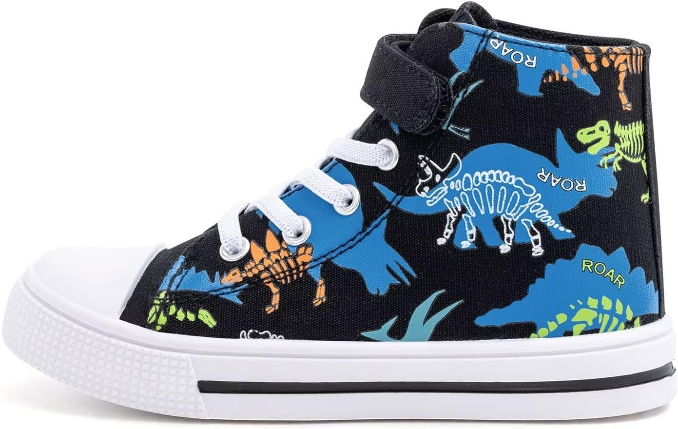 EUXTERPA Toddler Sneakers Kids High Top Canvas Shoes Boys Girls Casual Walking S...