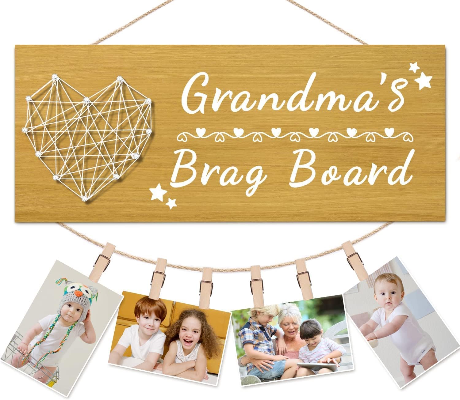 Yunfan Christmas Grandma Gifts Grandma's Brag Board Grandma Gifts from Grandkids...