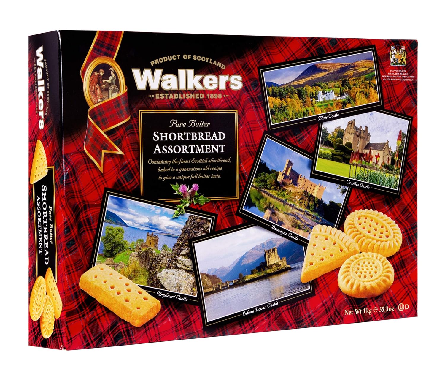 Walker's Shortbread Traditional Assorted Cookies, All-Butter Shortbread Cookies,...