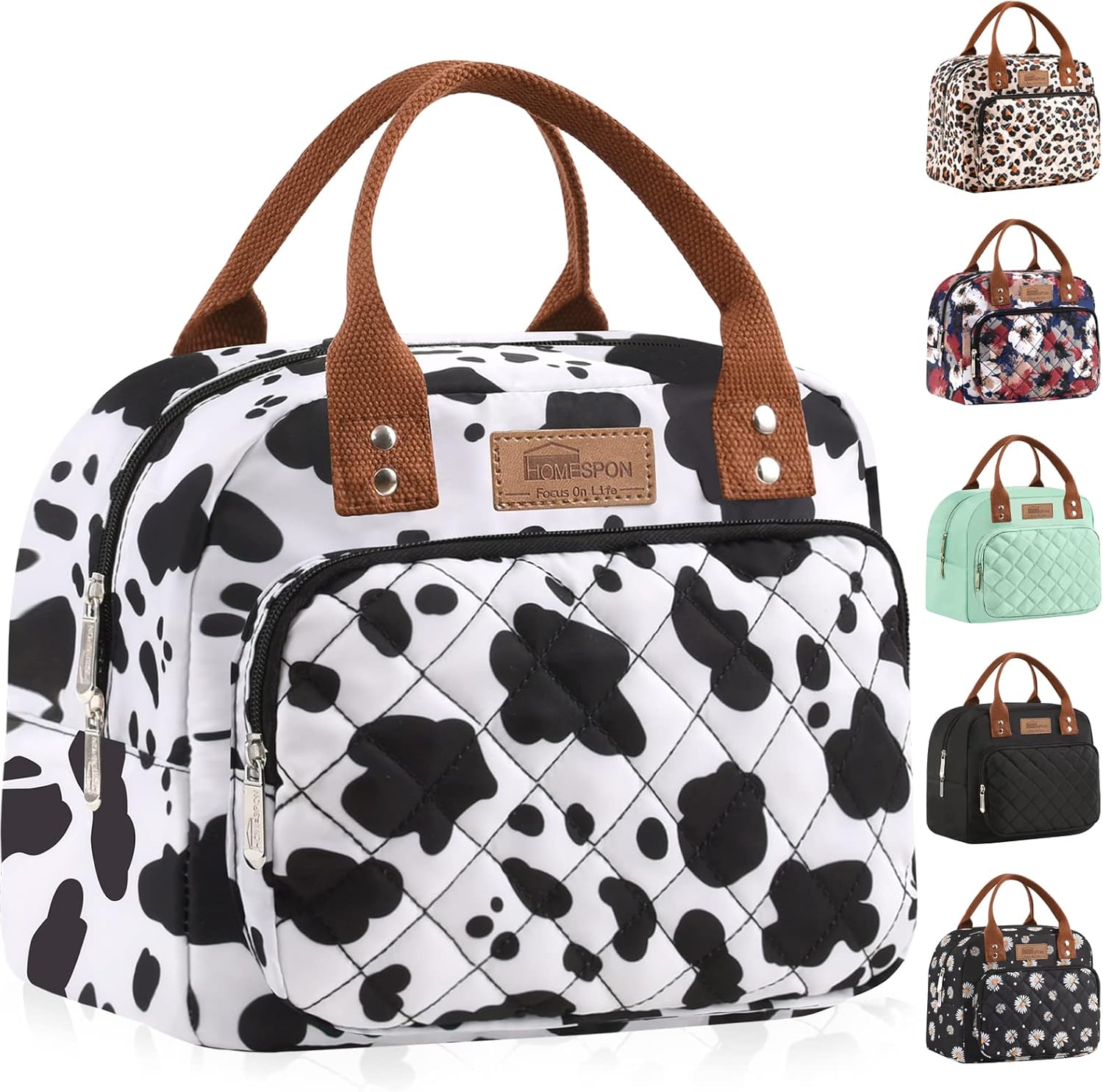 HOMESPON Insulated Lunch Bag for Women Men Work Adult Cool Bag Lunch Box Contain...