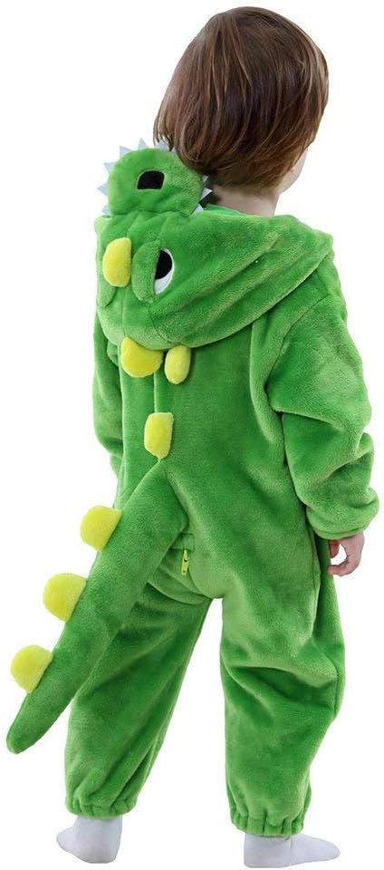LOLANTA Unisex Baby Dinosaur Dragon Costume,Toddler One-Piece Hooded Animal Fanc...