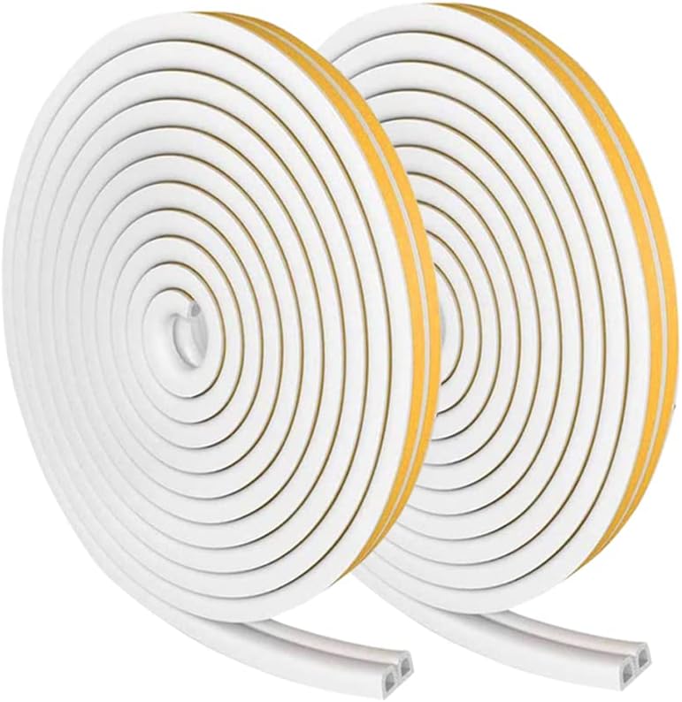 Weather Stripping Tape, Doors Windows Draught Excluder Self-Adhesive Anti-Collis...