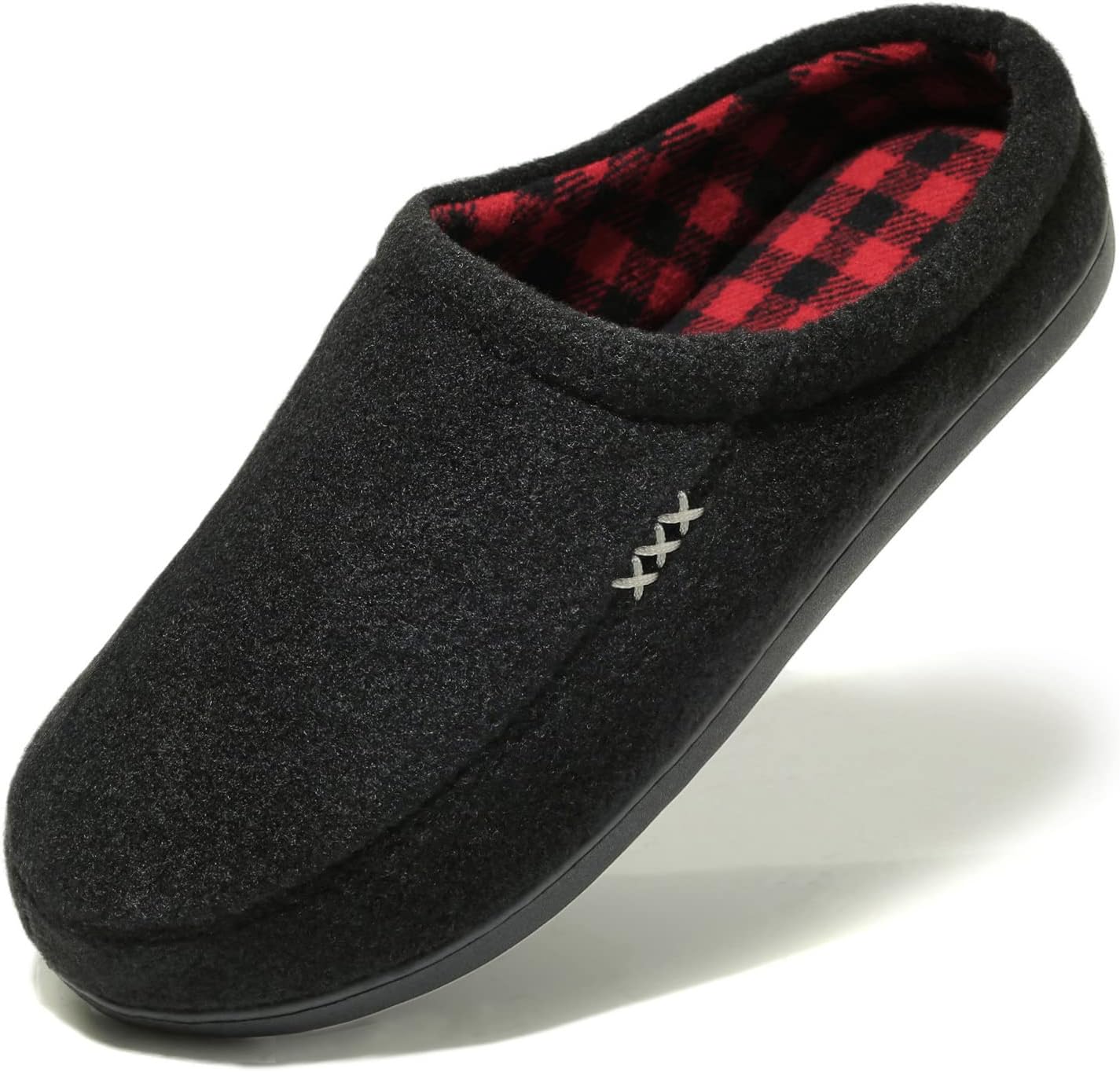 NewDenBer Men's Comfy Memory Foam Slippers Soft Plush Fleece Lined Slip on Indoo...