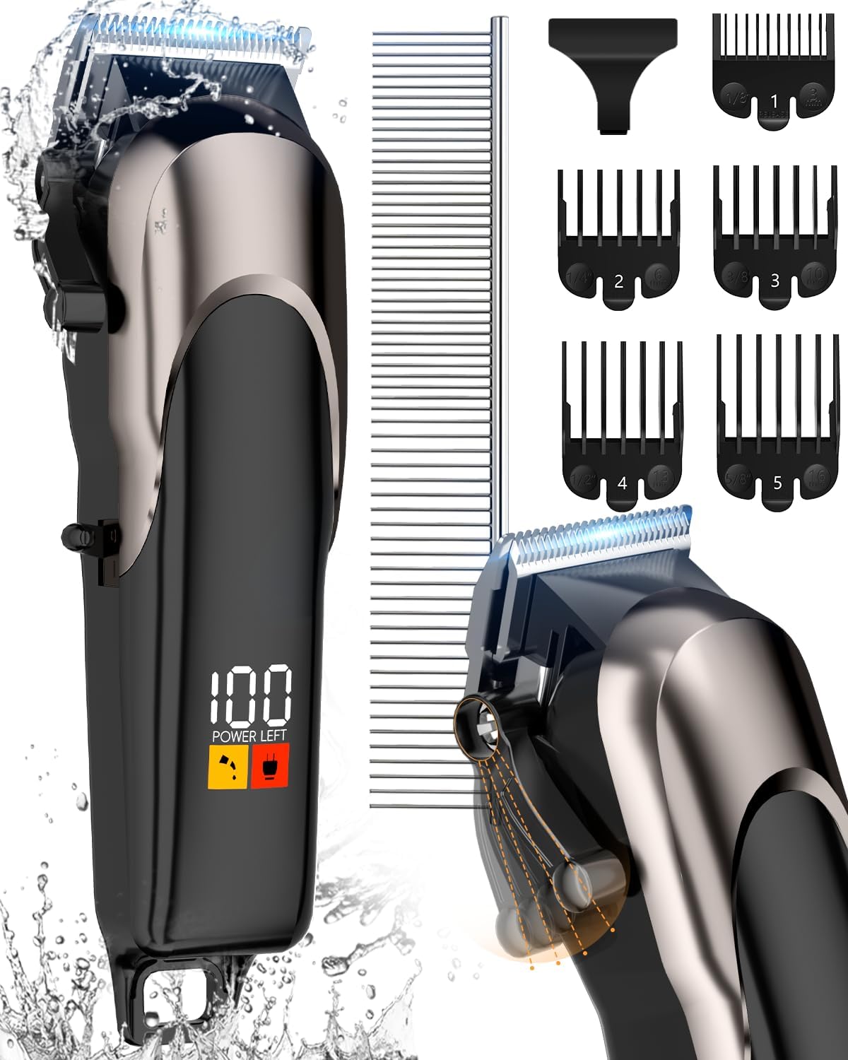 ACE2ACE Dog Clippers Grooming Professional for Thick Hair, Dog Shaver Grooming K...