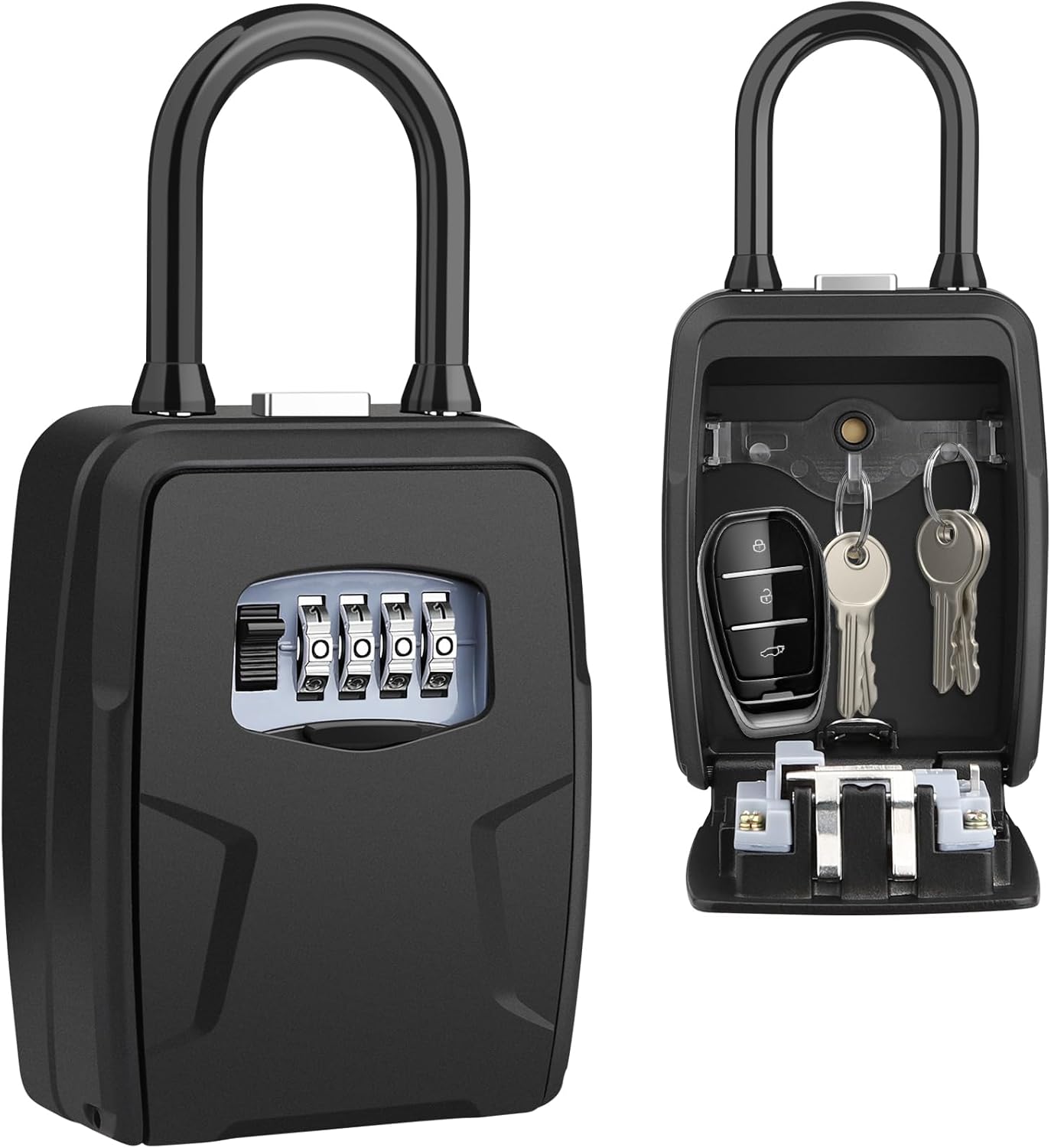 Extra Large Key Lock Box Outdoor, [Hanging & Wall Mounted] Diyife Lock Box Key S...