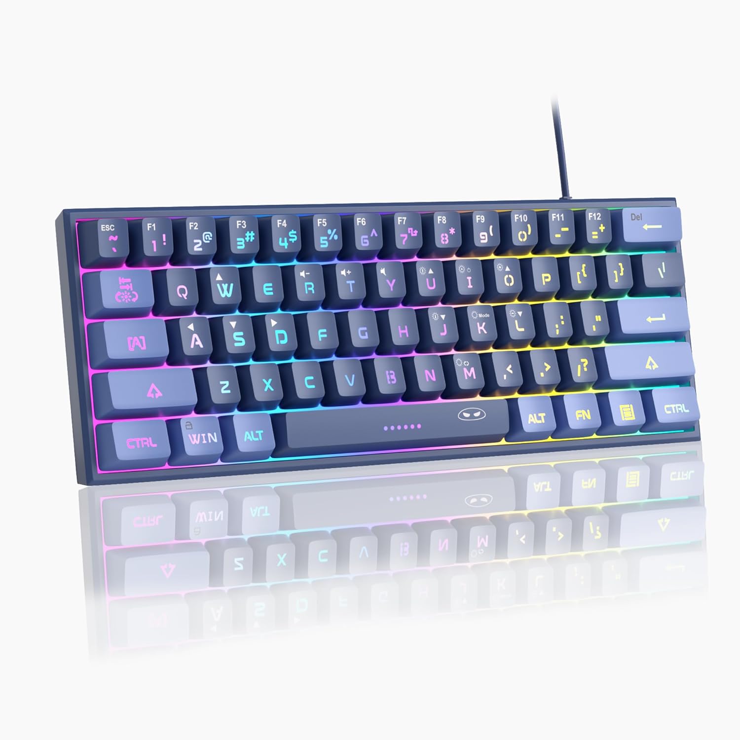 MageGee 60% Gaming Keyboard,Waterproof Ultra-Compact Mini 62 Keys Keyboard RGB B...
