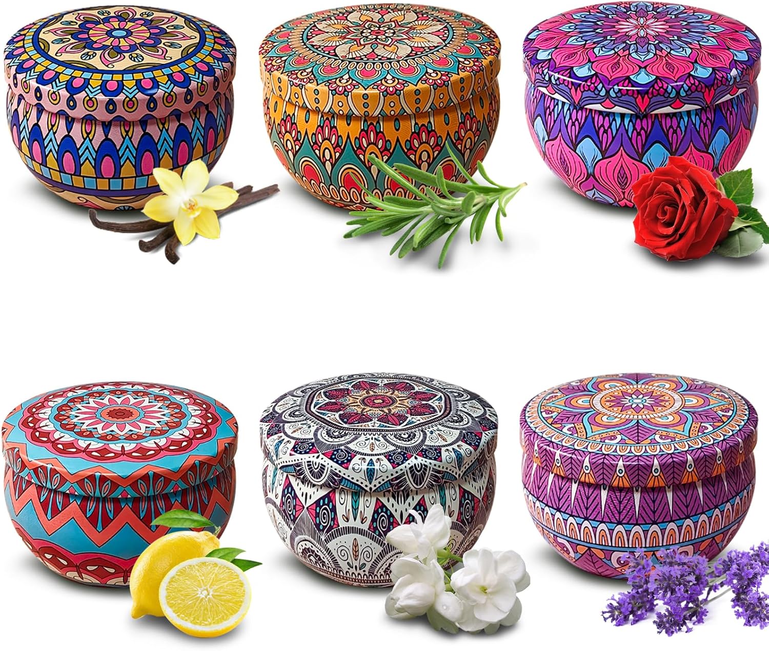 VETOUR Candles Gifts for Women Scented Candles Set Natural Soy Wax Aromatic Cand...