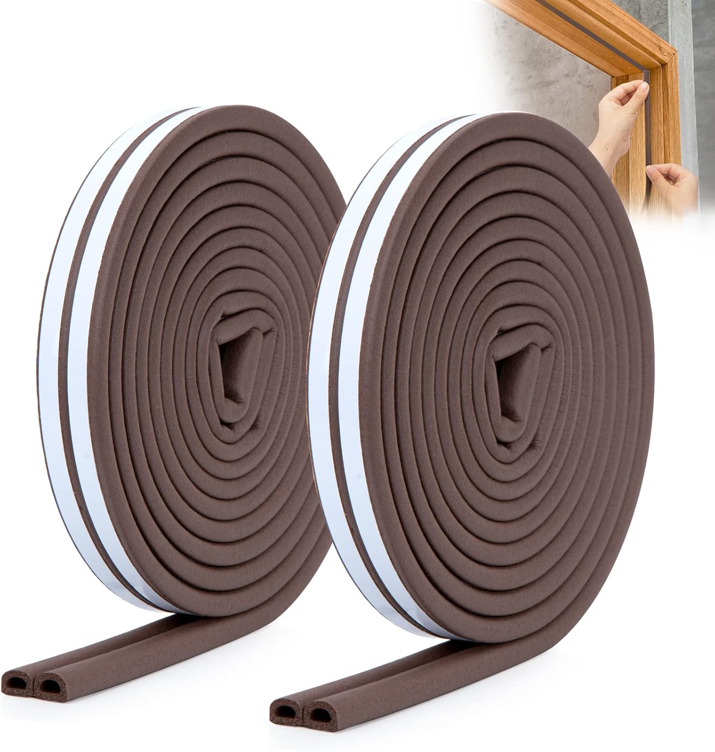 YOUSHARES Draught Excluder for Doors - 10m/33ft Feet Door Weather Strip Self Adh...