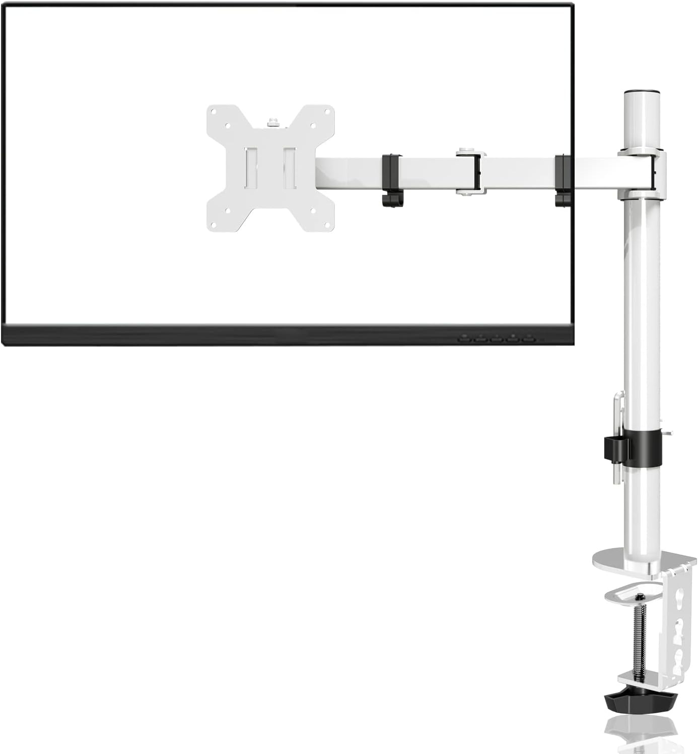 Single Monitor Arm, Monitor Arm Desk Mount for 13-27 inch LCD LED Screens PC Mon...
