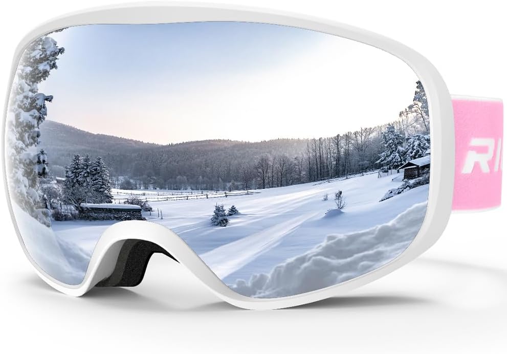 RIOROO Ski Goggles, Skiing Goggles For Snowboard Jet Snow 100% UV Protection, An...
