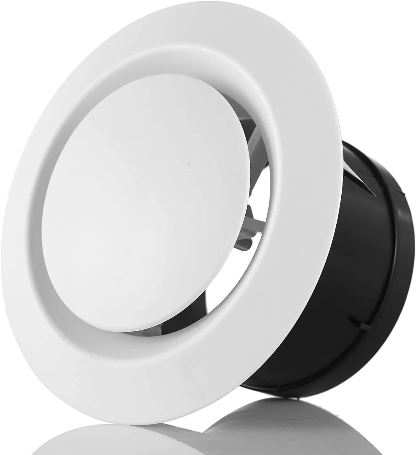 Hon&Guan 4 Inch Adjustable Air Vent Covers 100mm Ceiling Vent Indoor Vent Covers...