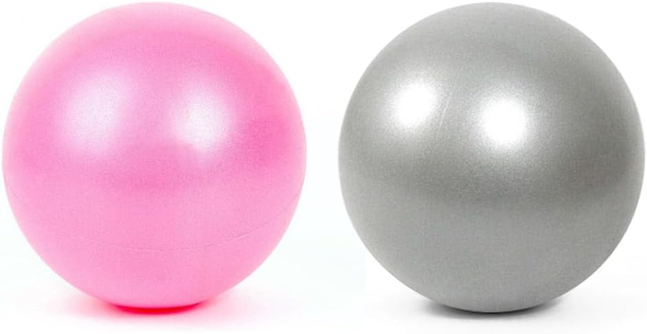 Yontree 2 Pack Soft Pilates Ball, 22-25cm Small Exercise Ball for Yoga, Pilates,...