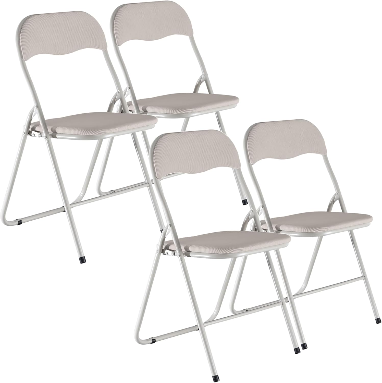 URBNLIVING Set of 4 x Folding Dining Office Multi Purpose Industrial Padded Chai...