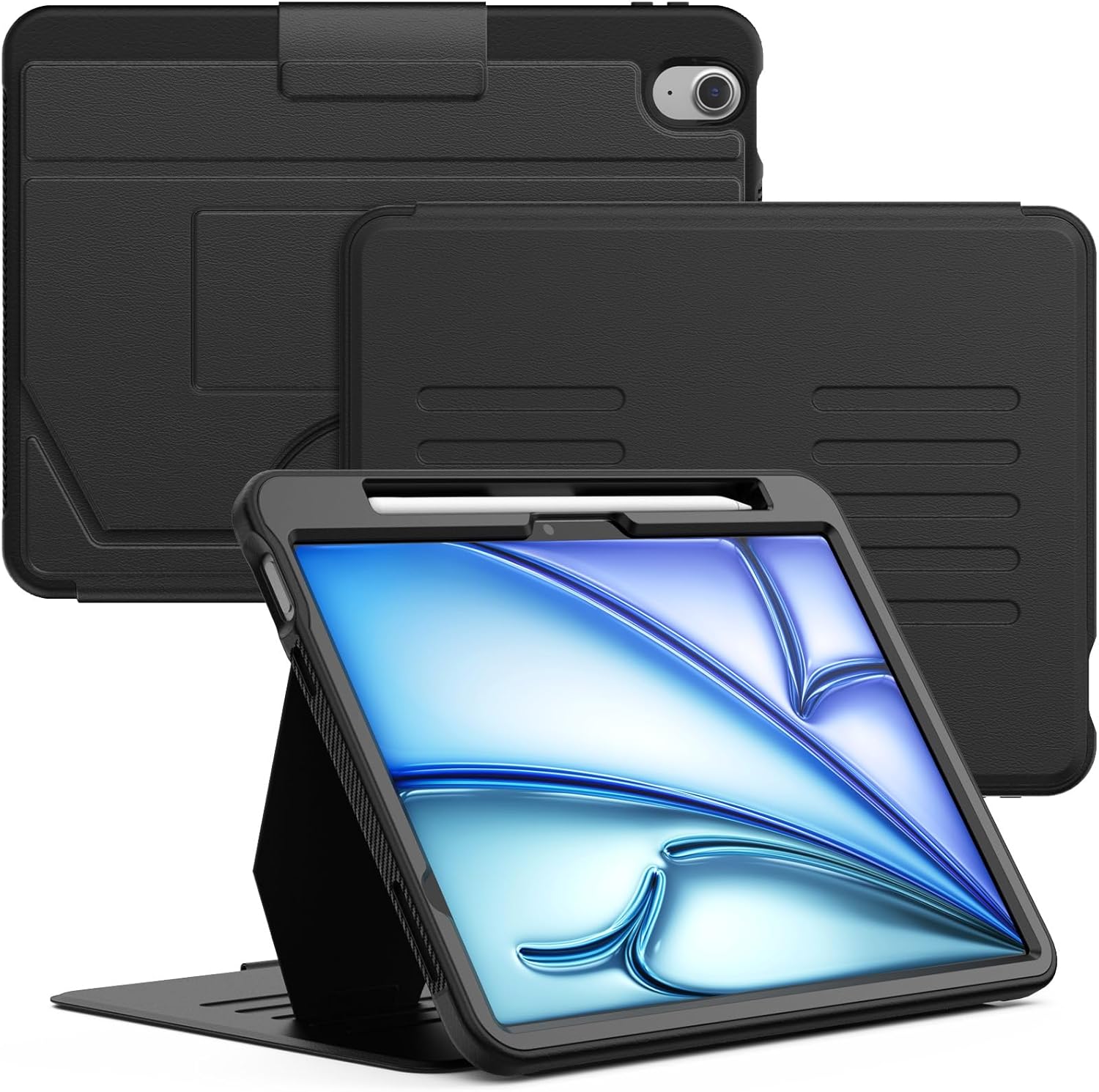 SEYMCY Case for iPad Air 11 Inch Case 2024(M2), Business Shockproof Case with Au...