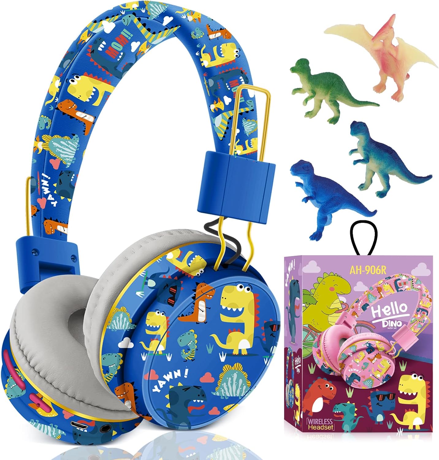 Cute Kids Headphones Wireless, Unicorn Headphones Gifts for Girls, Childrens Blu...